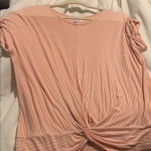 super cute pink striped shirt